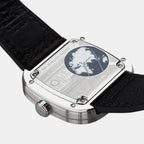 P Series Unisex Automatic Black Dial Analog Leather Watch P1B/01