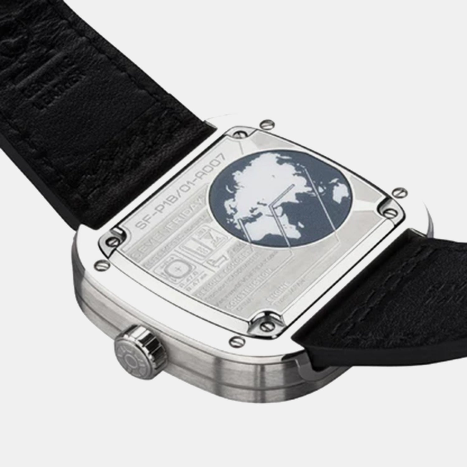 P Series Unisex Automatic Black Dial Analog Leather Watch P1B/01