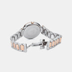 Lady Mermaid Women Quartz White Dial Analog Stainless Steel Watch 600857 49 15 50