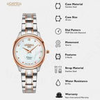Venus Diamond Women Quartz Blue Dial Analog Stainless Steel Watch 601857 49 89 20
