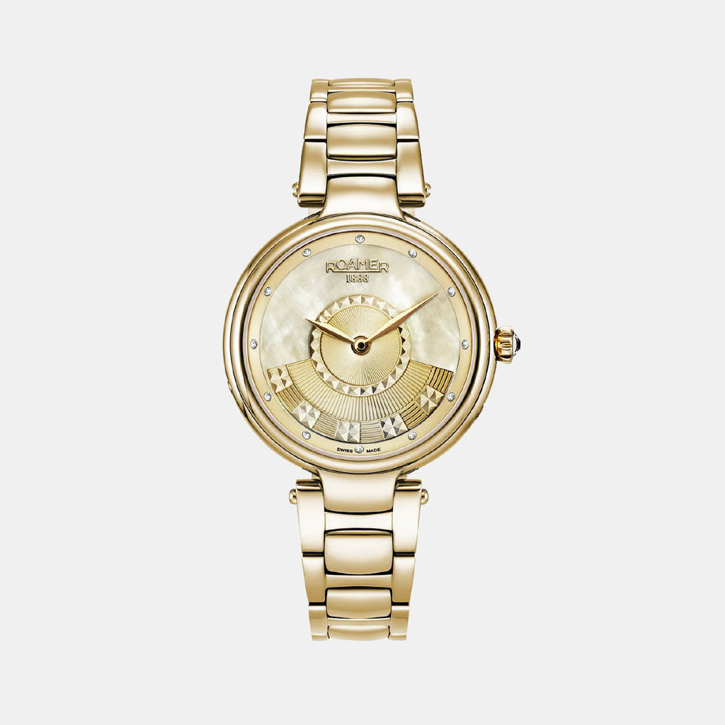 Lady Mermaid Women Quartz Mother Of Pearl Dial Analog Stainless Steel Watch 602857 48 30 50