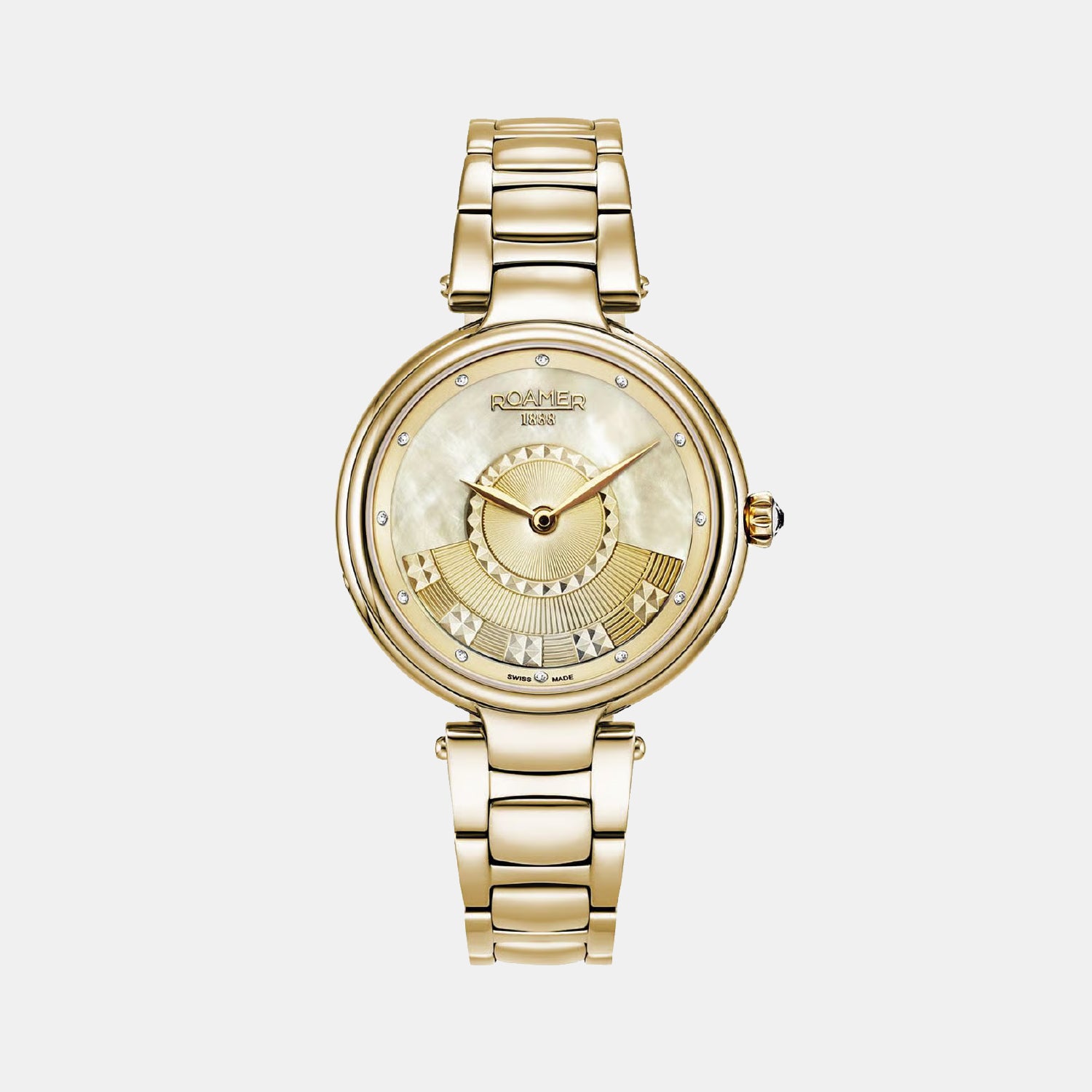 Lady Mermaid Women Quartz Mother Of Pearl Dial Analog Stainless Steel Watch 602857 48 30 50