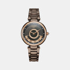 Lady Mermaid Women Quartz Grey Dial Analog Stainless Steel Watch 602857 43 60 50