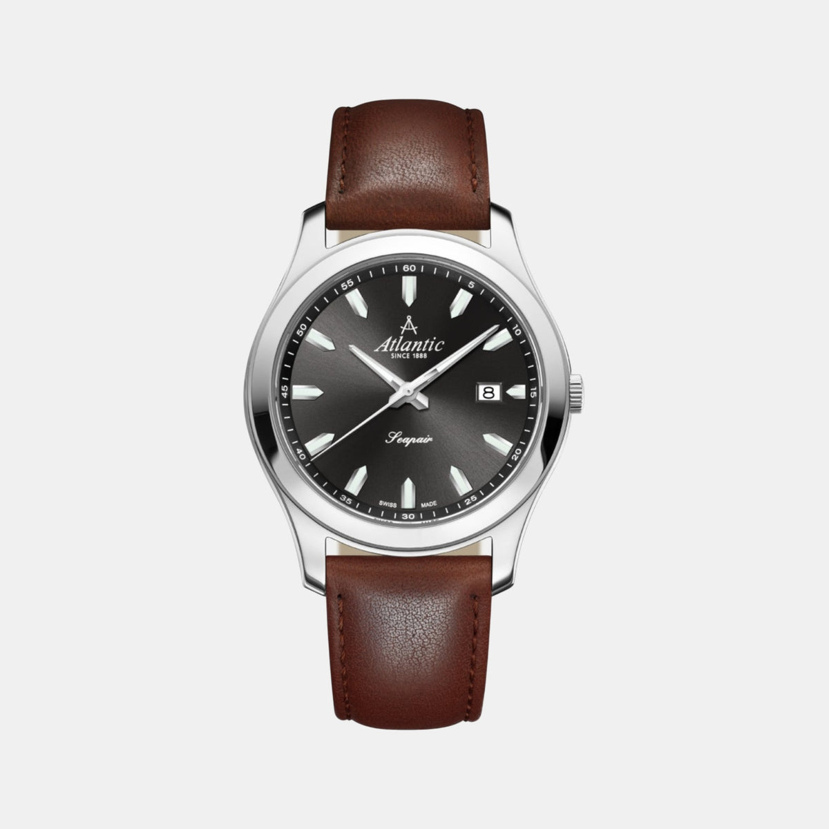 Men Quartz Black Dial Analog Leather Watch 60330.41.69