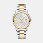 Men Quartz Silver Dial Analog Stainless Steel Watch 60335.43.21G