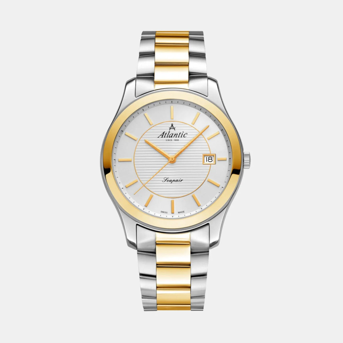Men Quartz Silver Dial Analog Stainless Steel Watch 60335.43.21G