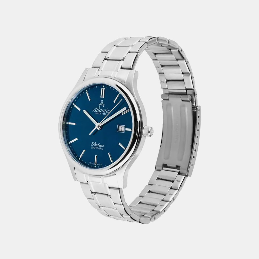 Seabase Men Quartz Blue Dial Analog Stainless Steel Watch 60348.41.51
