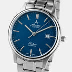 Seabase Men Quartz Blue Dial Analog Stainless Steel Watch 60348.41.51