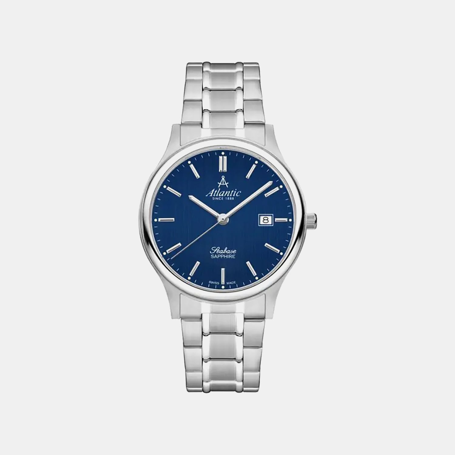 Seabase Men Quartz Blue Dial Analog Stainless Steel Watch 60348.41.51