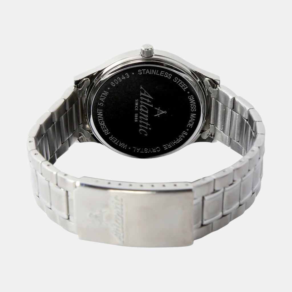 Seabase Men Quartz Black Dial Analog Stainless Steel Watch 60348.41.61