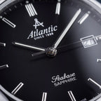 Seabase Men Quartz Black Dial Analog Stainless Steel Watch 60348.41.61