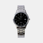 Seabase Men Quartz Black Dial Analog Stainless Steel Watch 60348.41.61