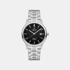 Seabase Men Quartz Black Dial Analog Stainless Steel Watch 60348.41.61