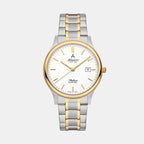 Atlantic Men Quartz White Dial Analog Stainless Steel Watch 60348.43.11-1