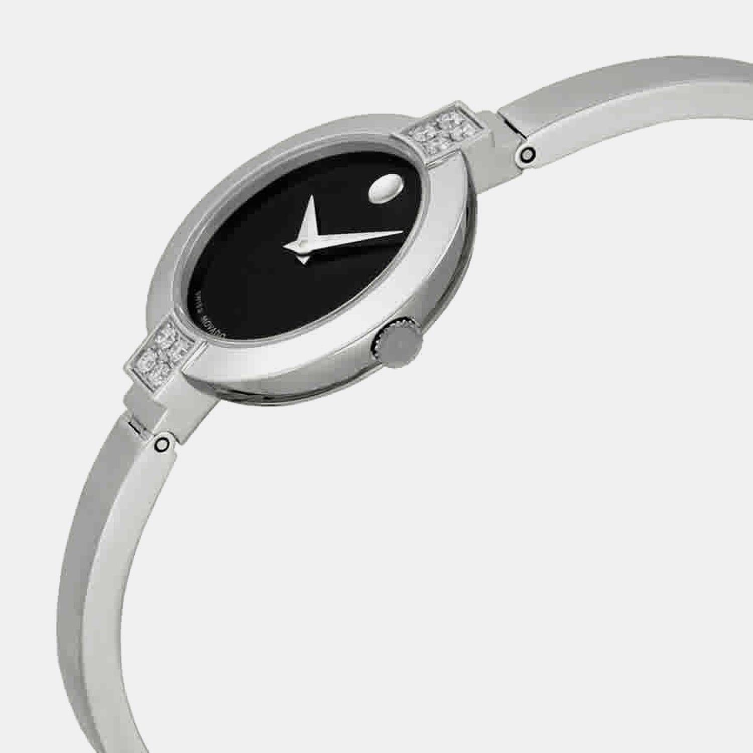 Bela Women Quartz Black Dial Analog Stainless Steel Watch 605855