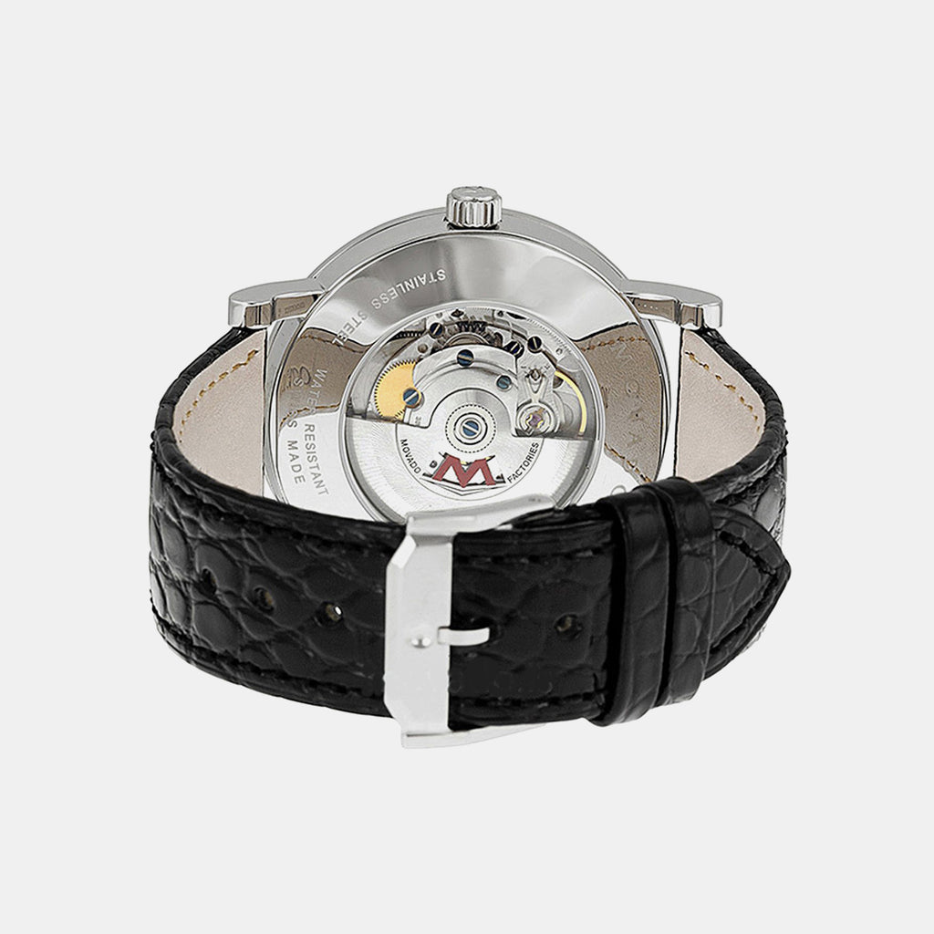 Museum Red Label Men Automatic Black Dial Analog Stainless Steel Watch 606112