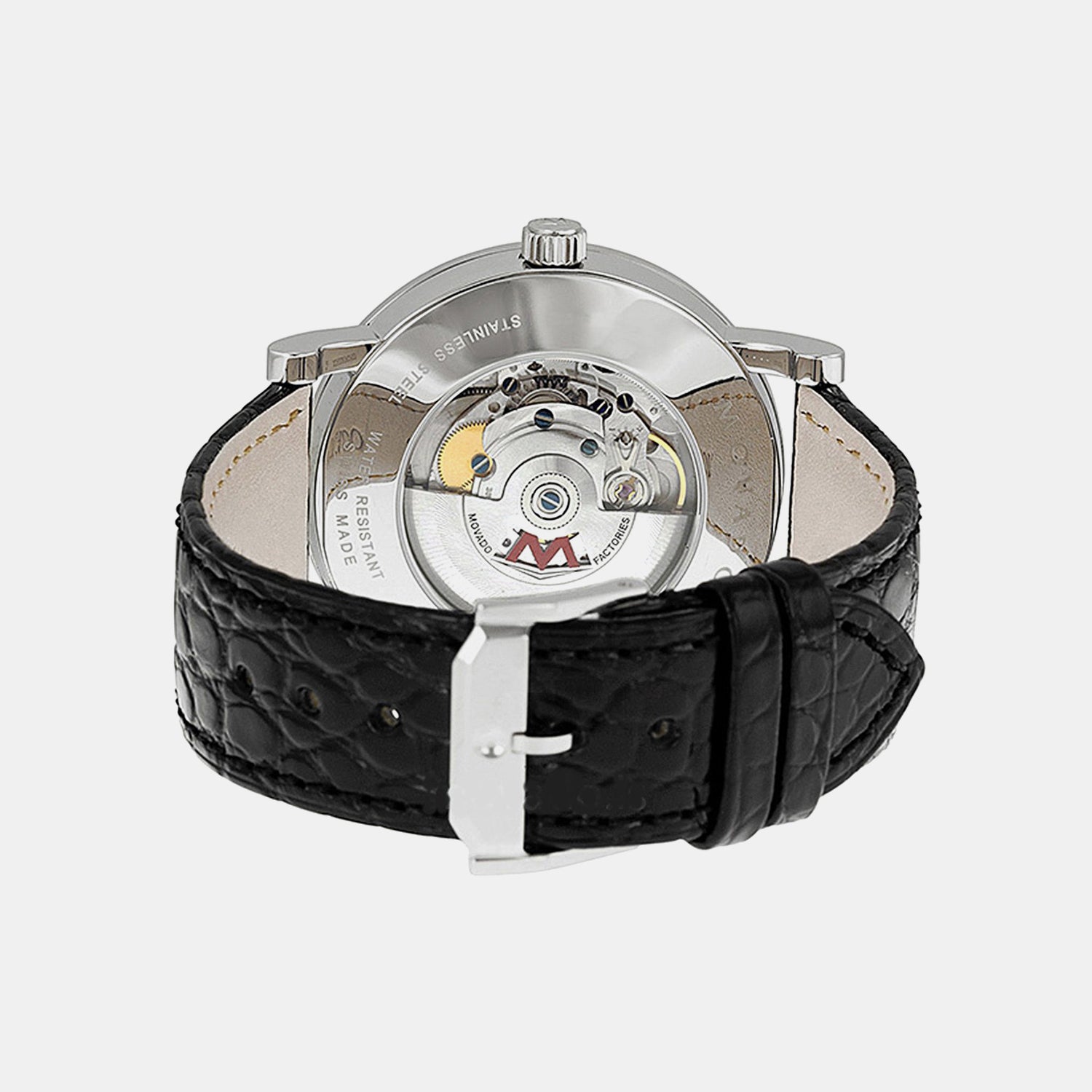 Museum Red Label Men Automatic Black Dial Analog Stainless Steel Watch 606112