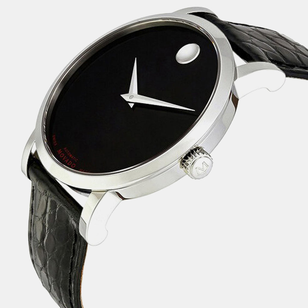 Museum Red Label Men Automatic Black Dial Analog Stainless Steel Watch 606112