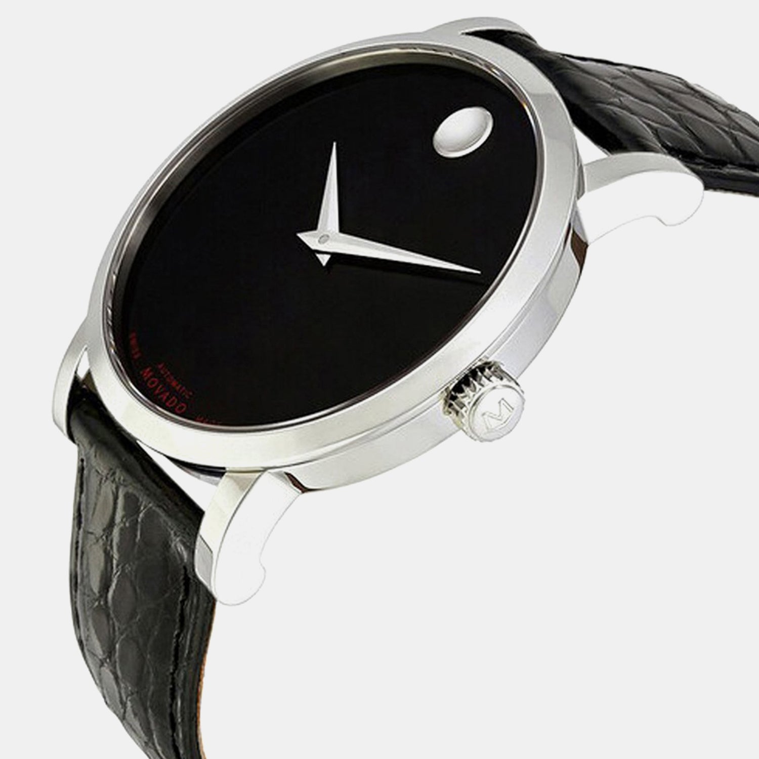 Museum Red Label Men Automatic Black Dial Analog Stainless Steel Watch 606112