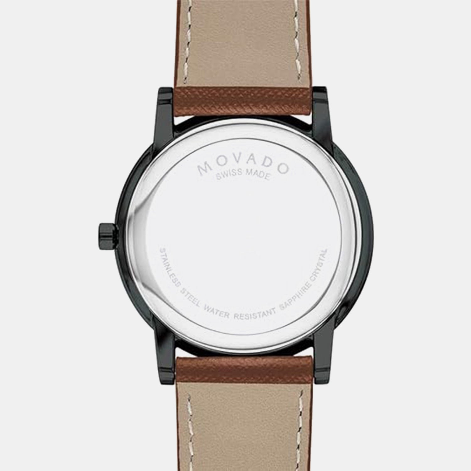 Museum Men Quartz Black Dial Analog Leather Watch 607198
