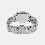 Museum Men Quartz Black Dial Analog Stainless Steel Watch 607201