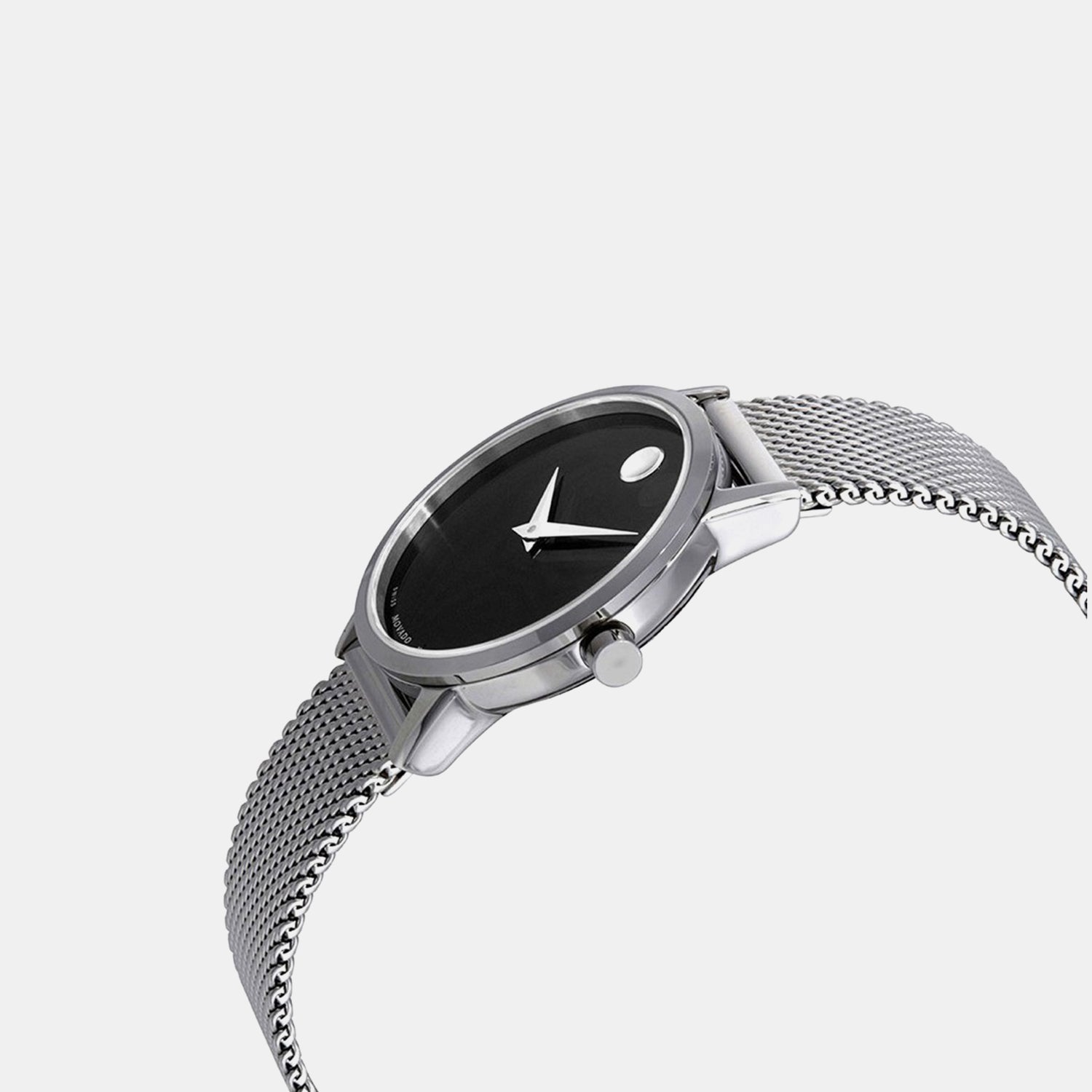 Museum Women Quartz Black Dial Analog Stainless Steel Watch 607220