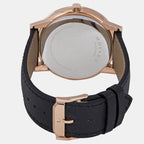 Museum Men Quartz Blue Dial Analog Leather Watch 607266