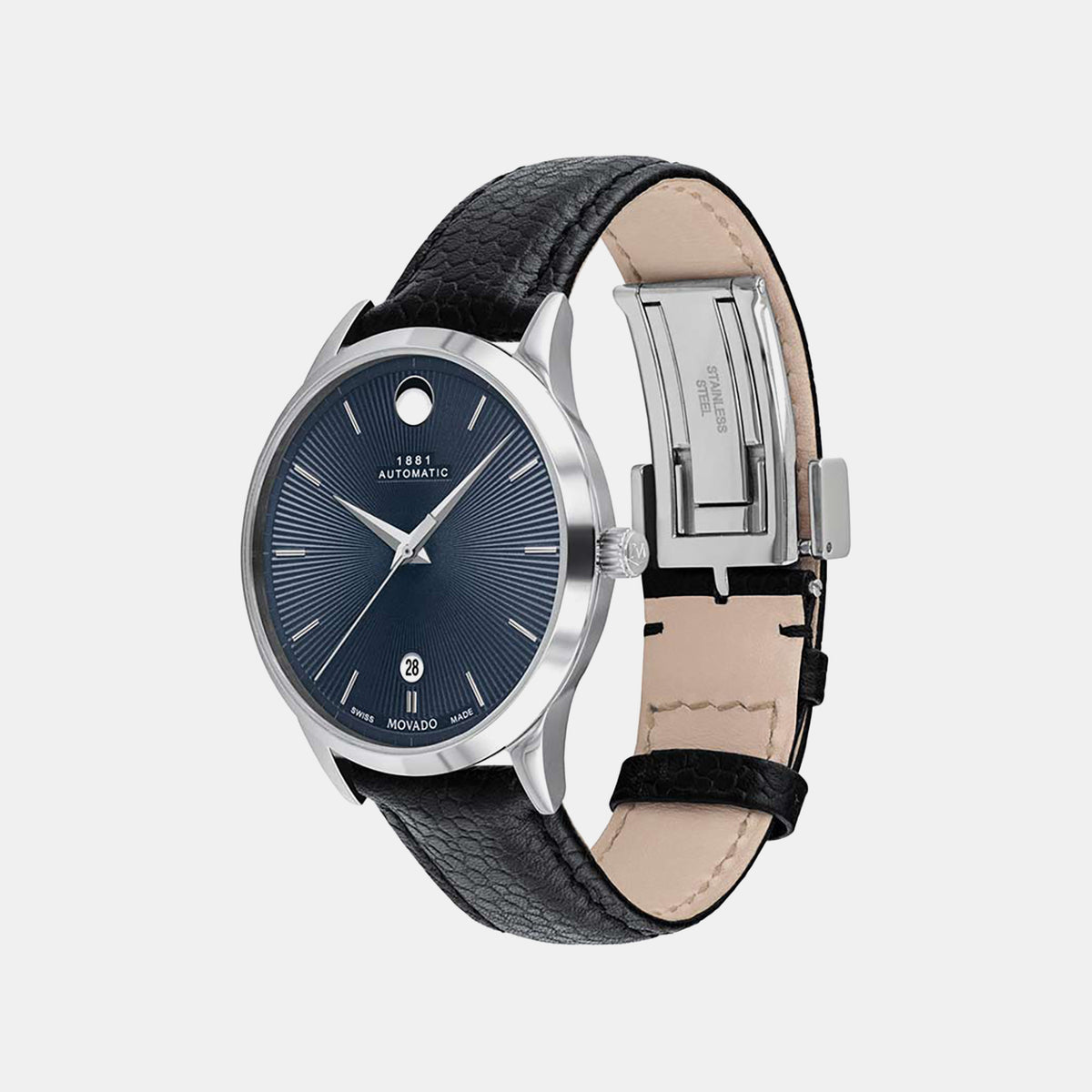1881 Automatic Men Automatic Blue Dial Analog Stainless Steel Watch 607454