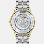 1881 Automatic Men Quartz Black Dial Analog Stainless Steel Watch 607463