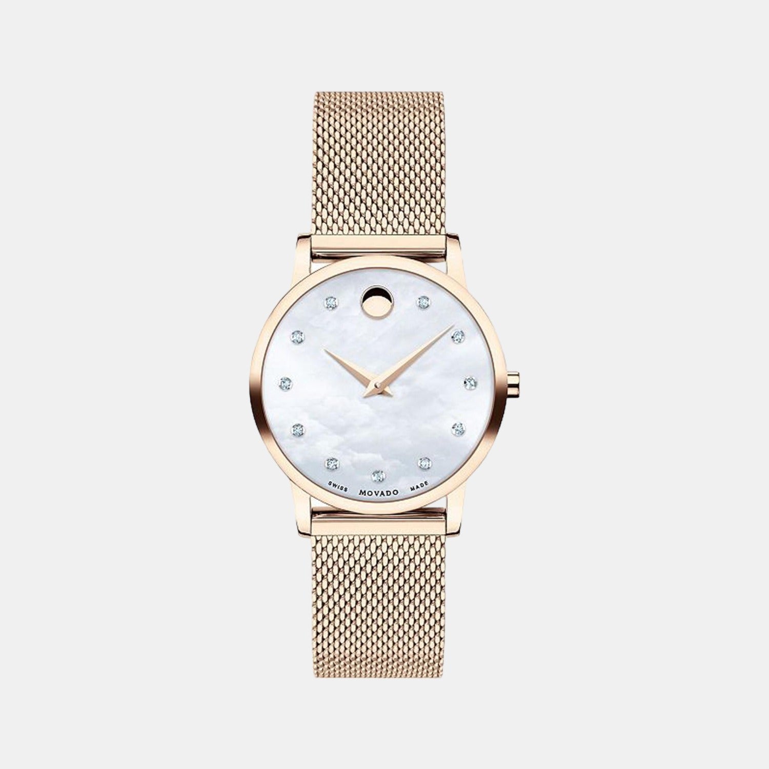 Museum Women Quartz Mother Of Pearl Dial Analog Stainless Steel Watch 607492