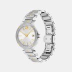 Se Women Quartz Silver Dial Analog Stainless Steel Watch 607516