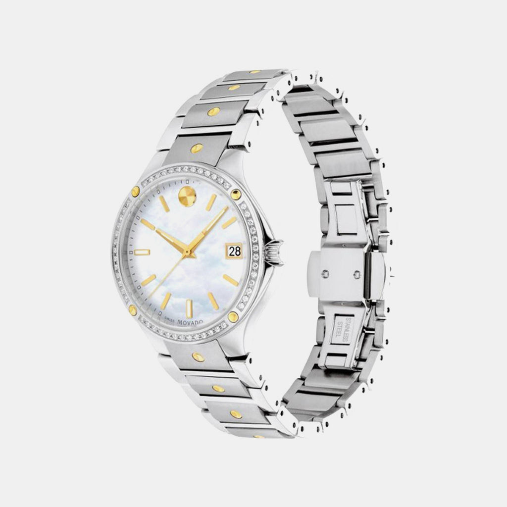 Se Women Quartz Mother Of Pearl Dial Analog Stainless Steel Watch 607517