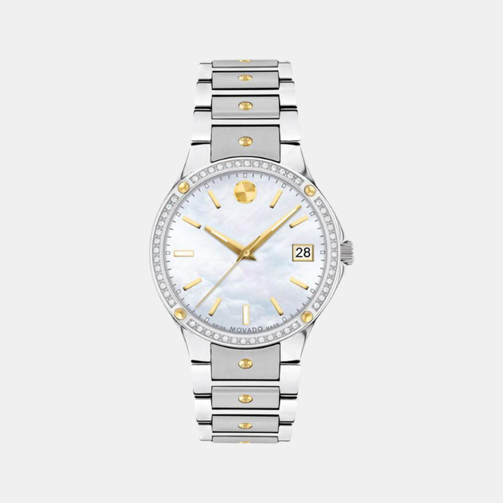 Se Women Quartz Mother Of Pearl Dial Analog Stainless Steel Watch 607517