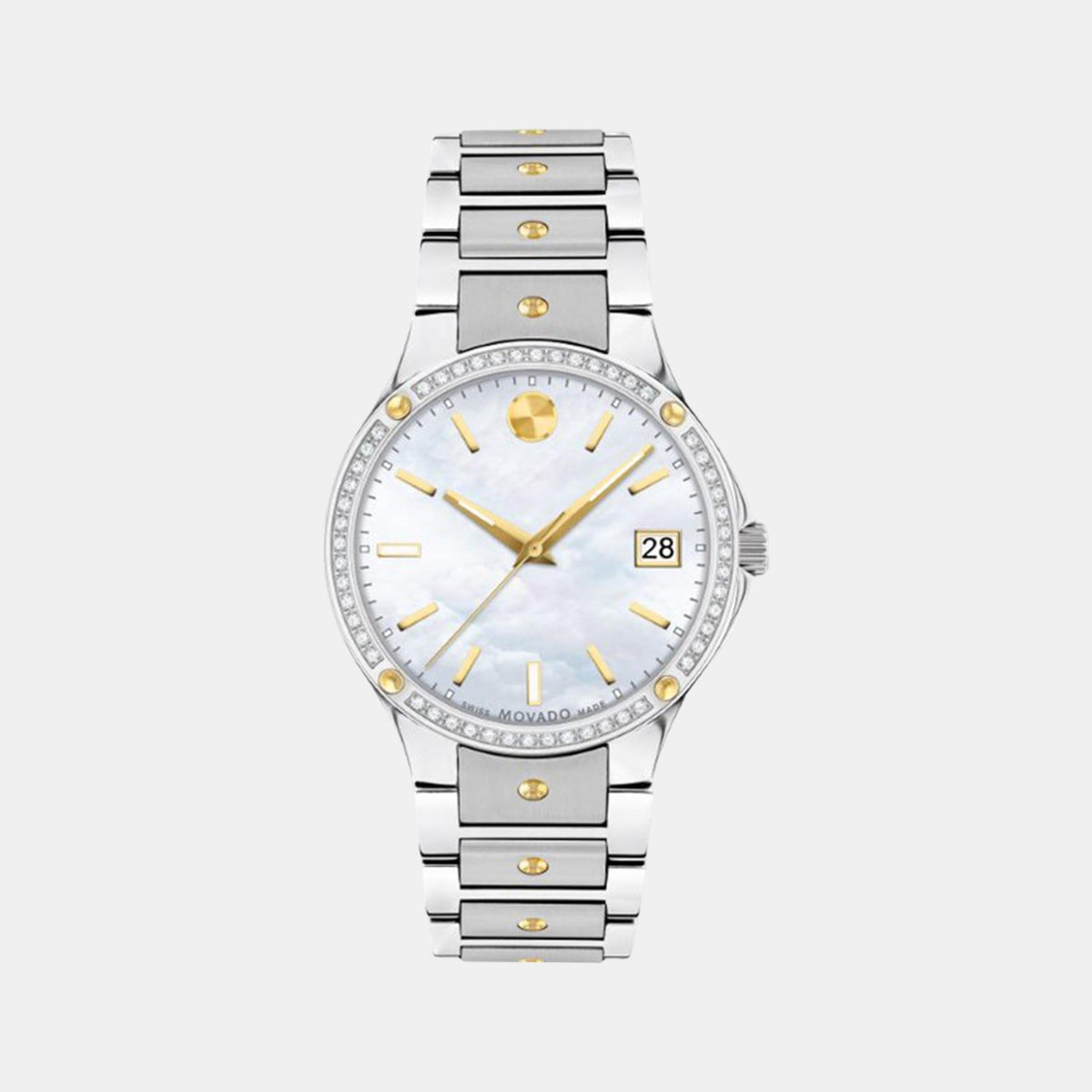 Se Women Quartz Mother Of Pearl Dial Analog Stainless Steel Watch 607517