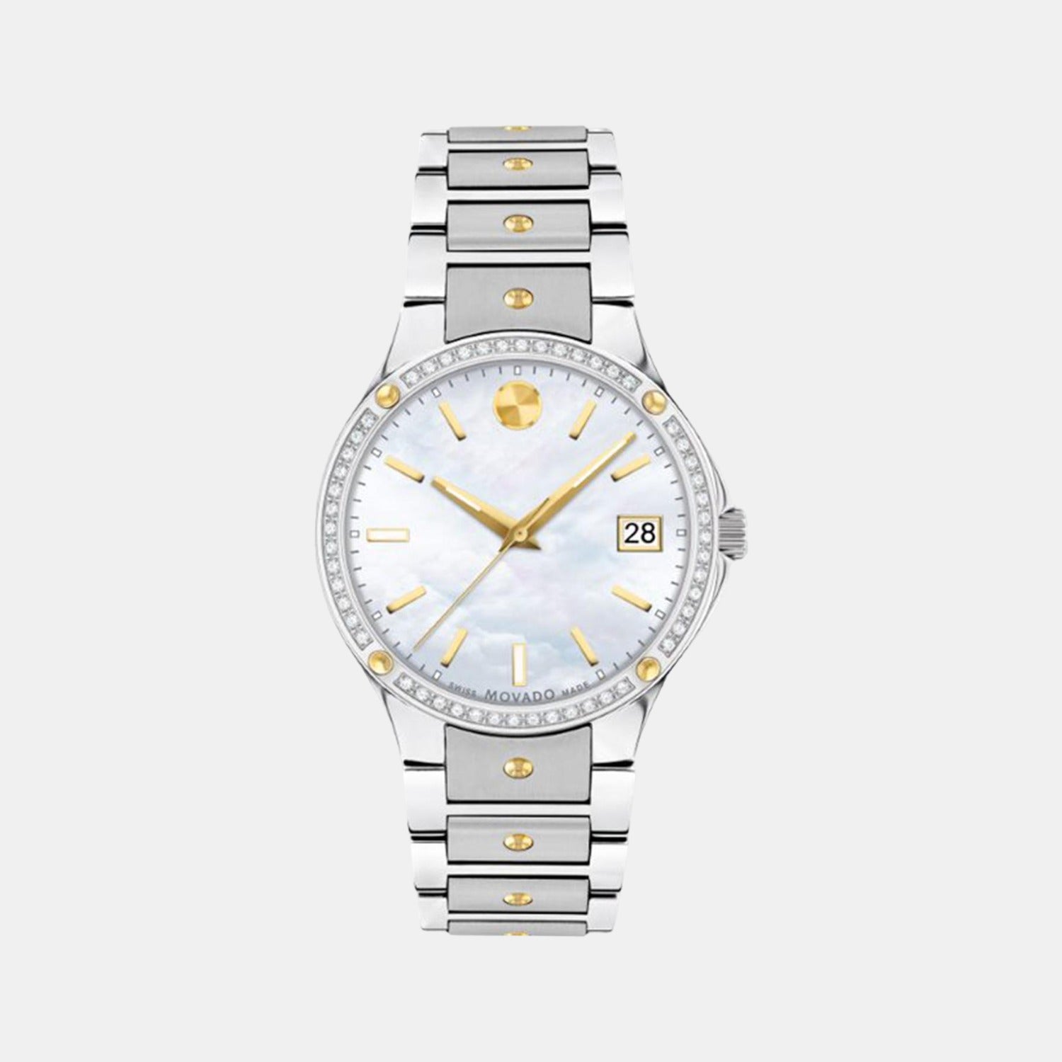 Se Women Quartz Mother Of Pearl Dial Analog Stainless Steel Watch 607517
