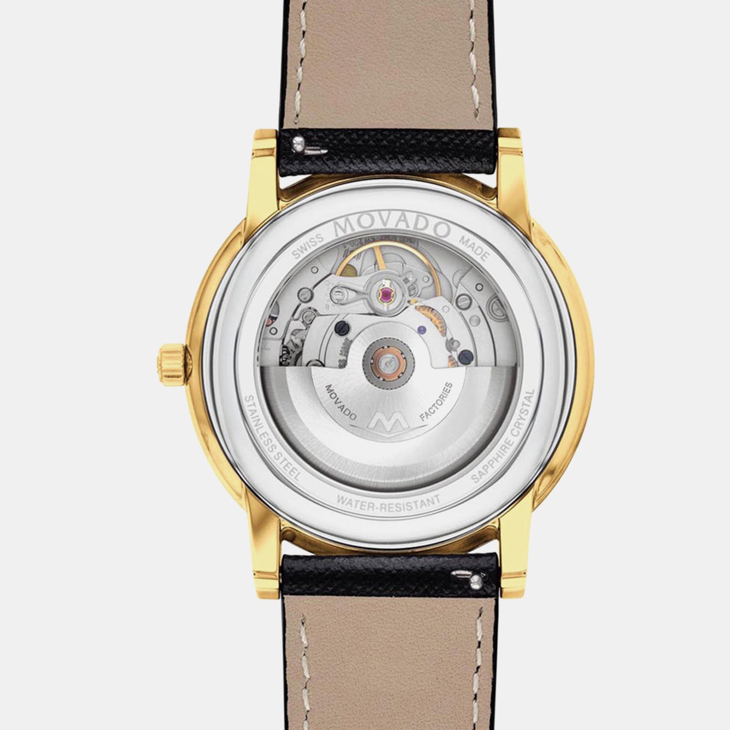 Museum Men Quartz Black Dial Analog Leather Watch 607566