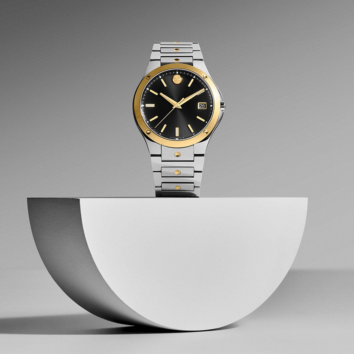 Se Men Quartz Black Dial Analog Stainless Steel Watch 607596