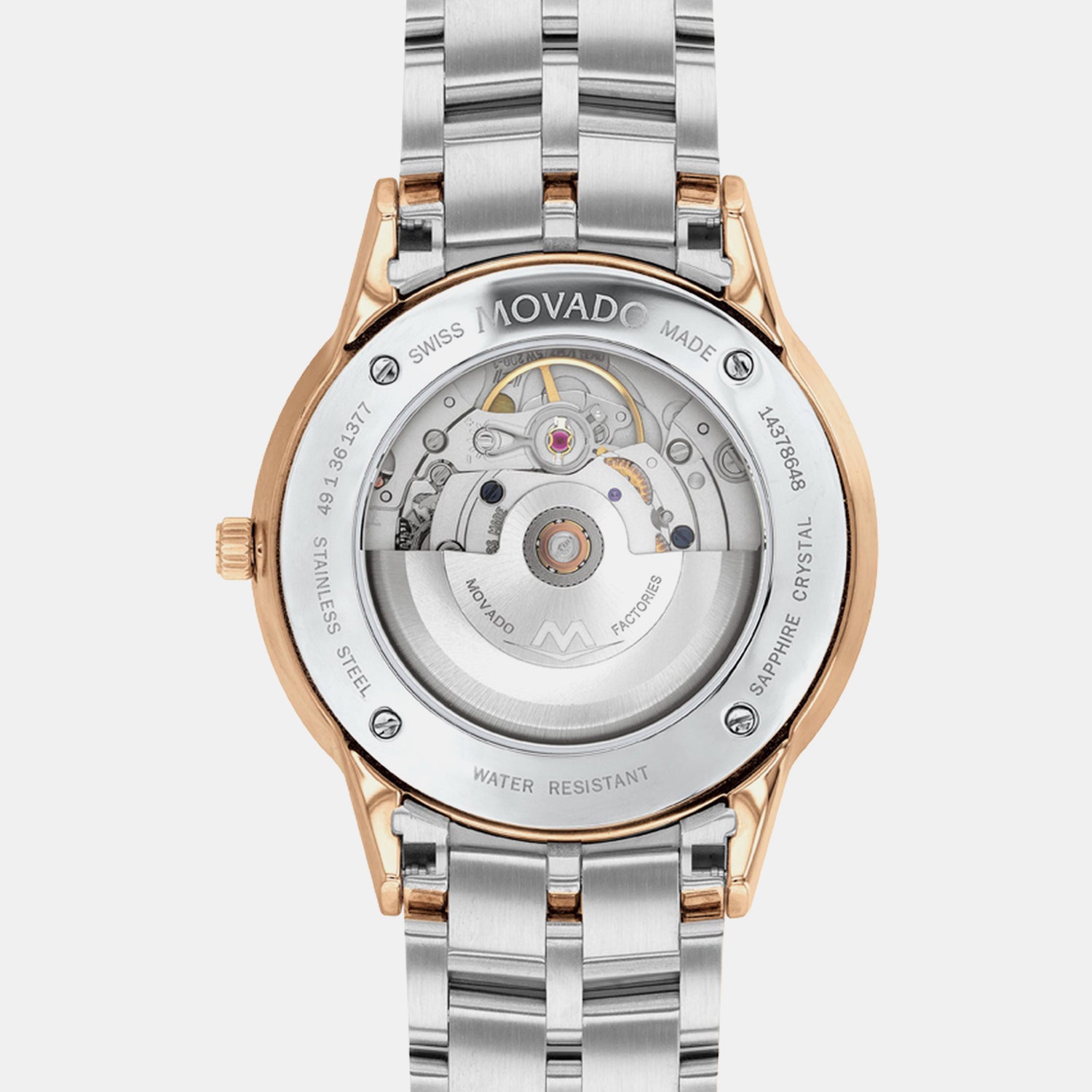 1881 Automatic Men Automatic Black Dial Analog Stainless Steel Watch 607621