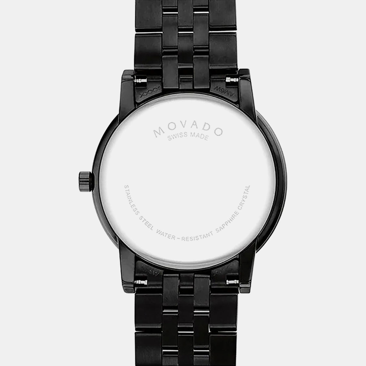Museum Classic Men Quartz Black Dial Analog Stainless Steel Watch 607626