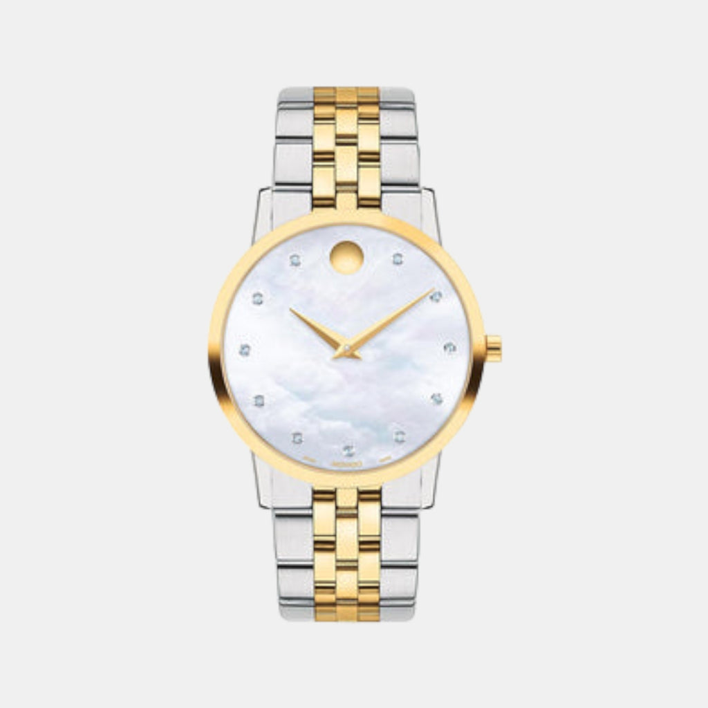 Museum Women Quartz Silver Dial Analog Stainless Steel Watch 607630