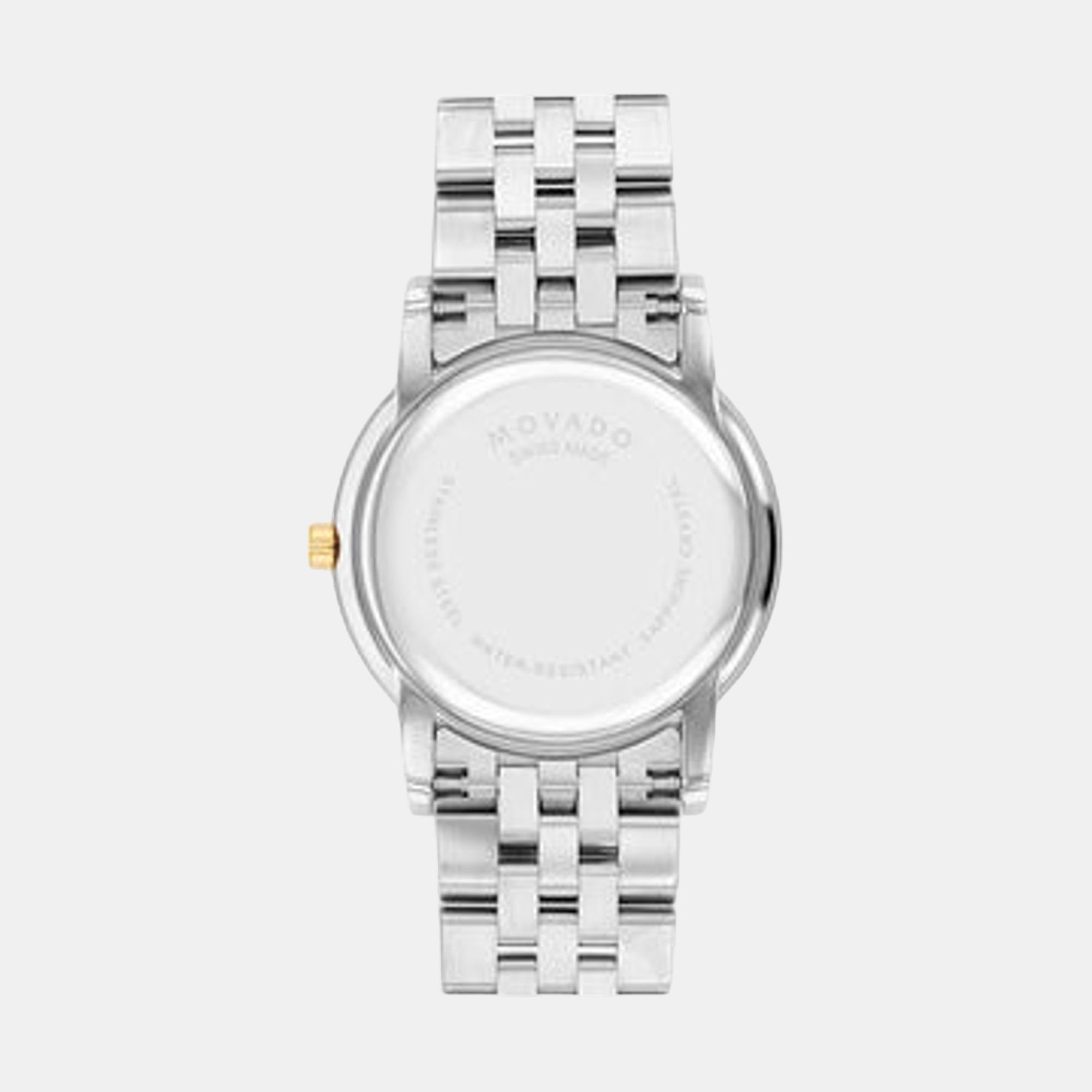 Museum Women Quartz Silver Dial Analog Stainless Steel Watch 607630