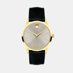 Museum Women Automatic Warm Grey Dial Analog Leather Watch 608006