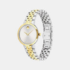 Museum Women Quartz Silver Dial Analog Stainless Steel Watch 608007
