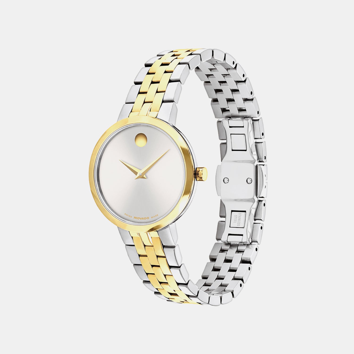 Museum Women Quartz Silver Dial Analog Stainless Steel Watch 608007