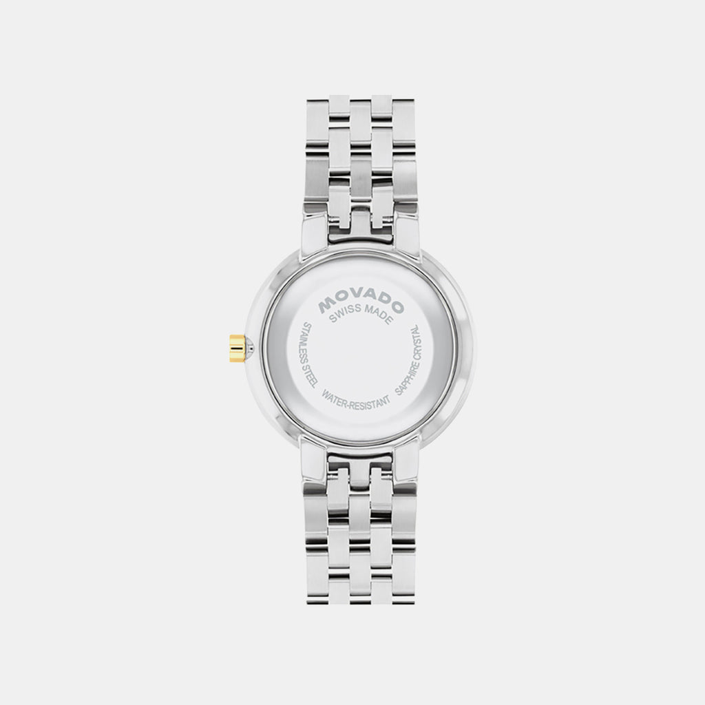 Museum Women Quartz Silver Dial Analog Stainless Steel Watch 608007
