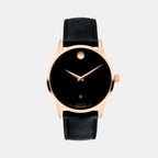 Museum Classic Men Automatic Black Dial Analog Leather Watch 608026