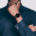 Museum Men Automatic Black Dial Analog Stainless Steel Watch 608034