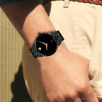 Museum Men Automatic Black Dial Analog Stainless Steel Watch 608034