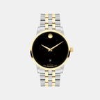 Museum Classic Men Automatic Black Dial Analog Leather Watch 608036