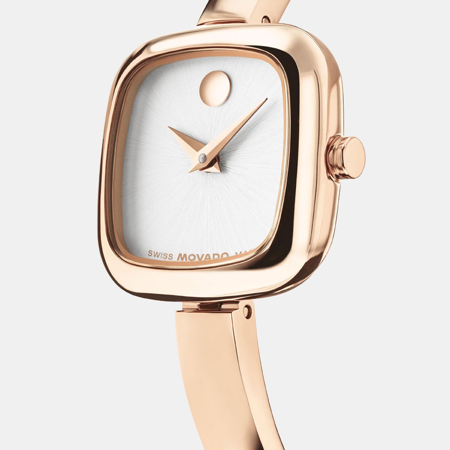 Museum Bangle Women Quartz Silver Dial Analaog Stainless Steel Watch 608059